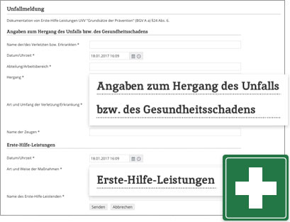 Unfallmeldung
